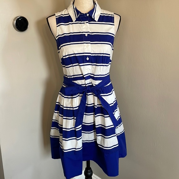 MILLY blue white stripe dress - Picture 2 of 14
